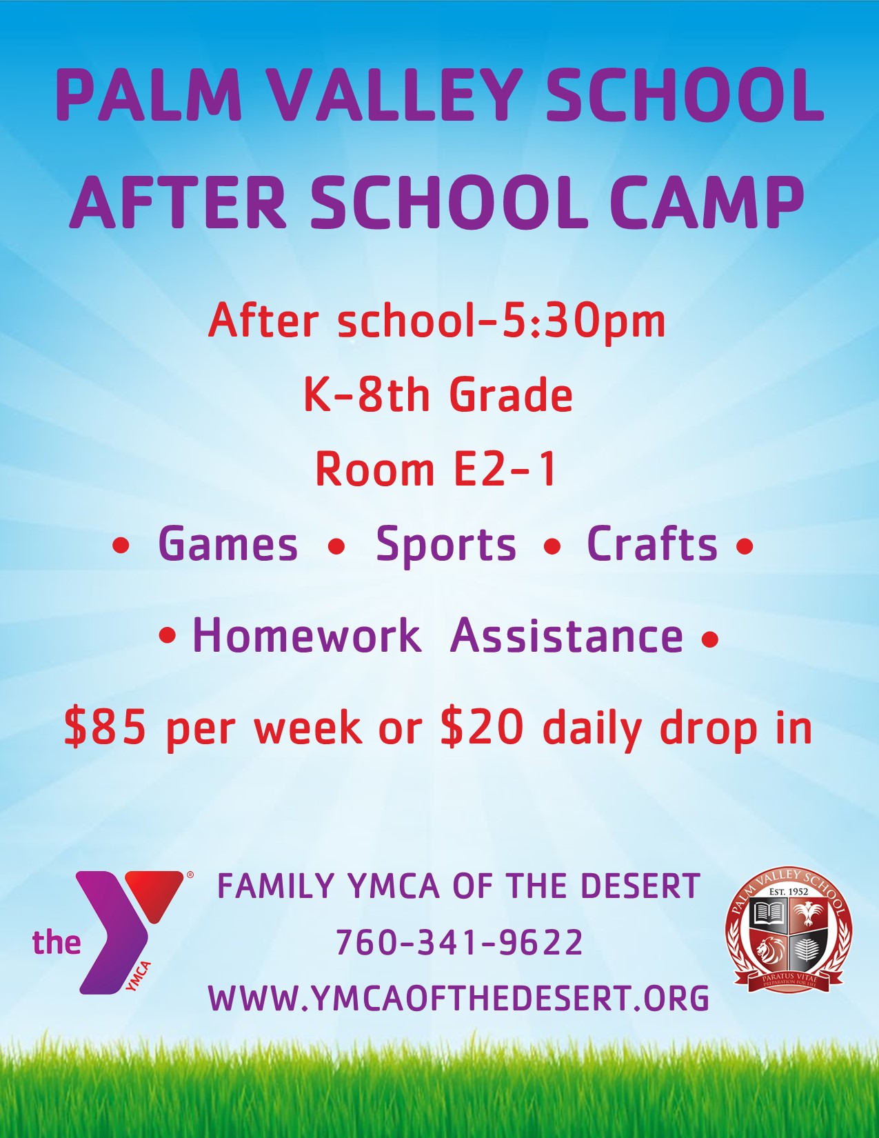 Family YMCA of the Desert - Licensed Childcare and Youth Programs | Palm Valley Flyer