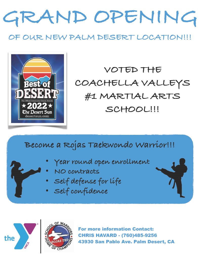 Family YMCA of the Desert - Licensed Childcare and Youth Programs|Teakwondo