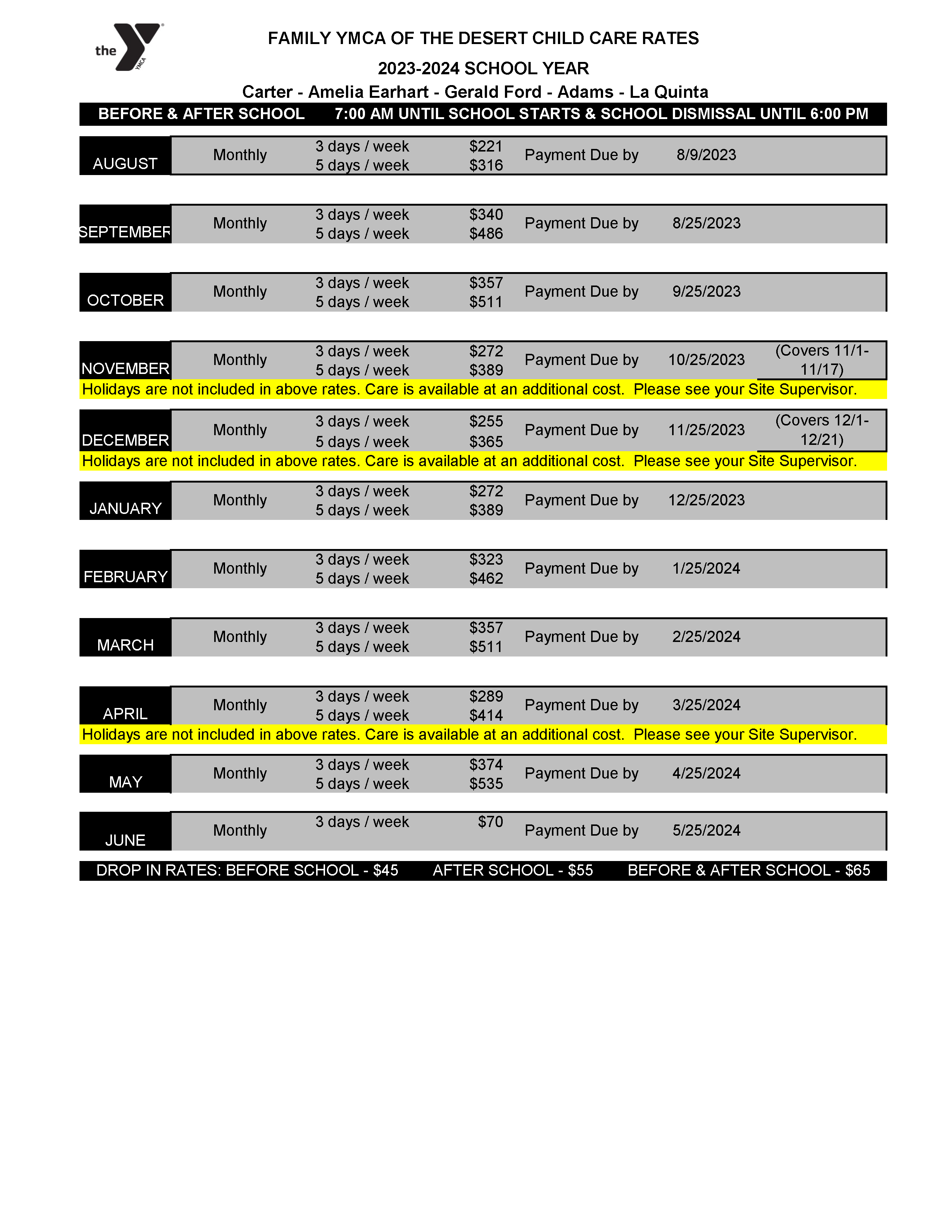 Family YMCA of the Desert - Licensed Childcare and Youth Programs | Childcare Rates 2023-2024 PDF Updated_Page_3