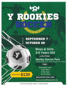 Family YMCA of the Desert - Licensed Childcare and Youth Programs | Y Rookies Soccer