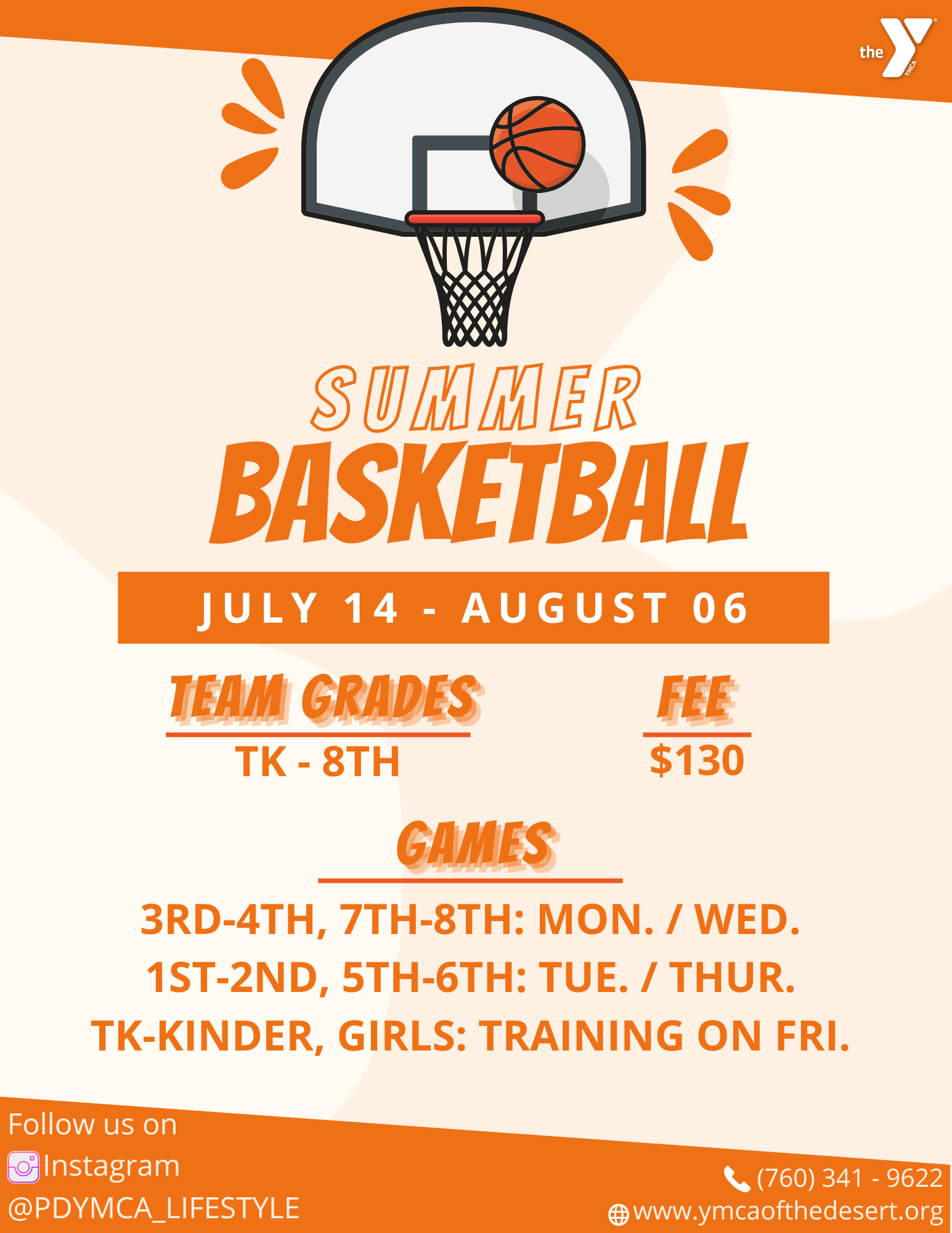 Family YMCA of the Desert - Licensed Childcare and Youth Programs | Summer Basketball 2025