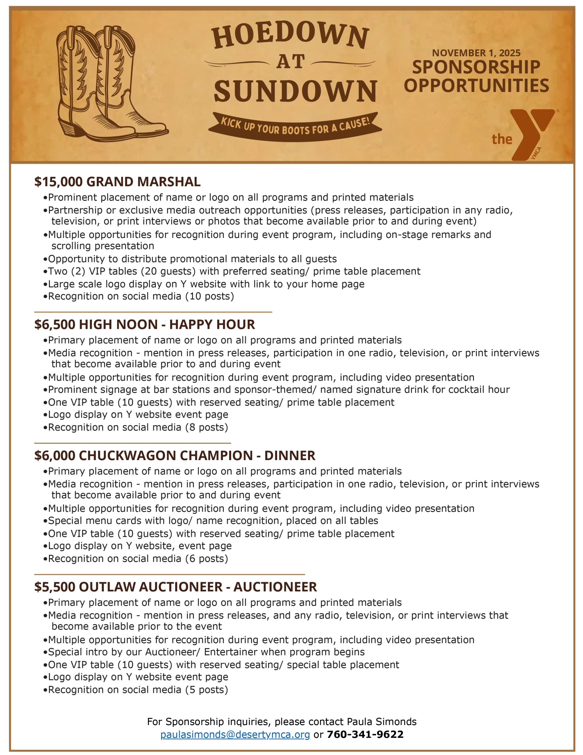 Family YMCA of the Desert - Licensed Childcare and Youth Programs | Hoedown 2025