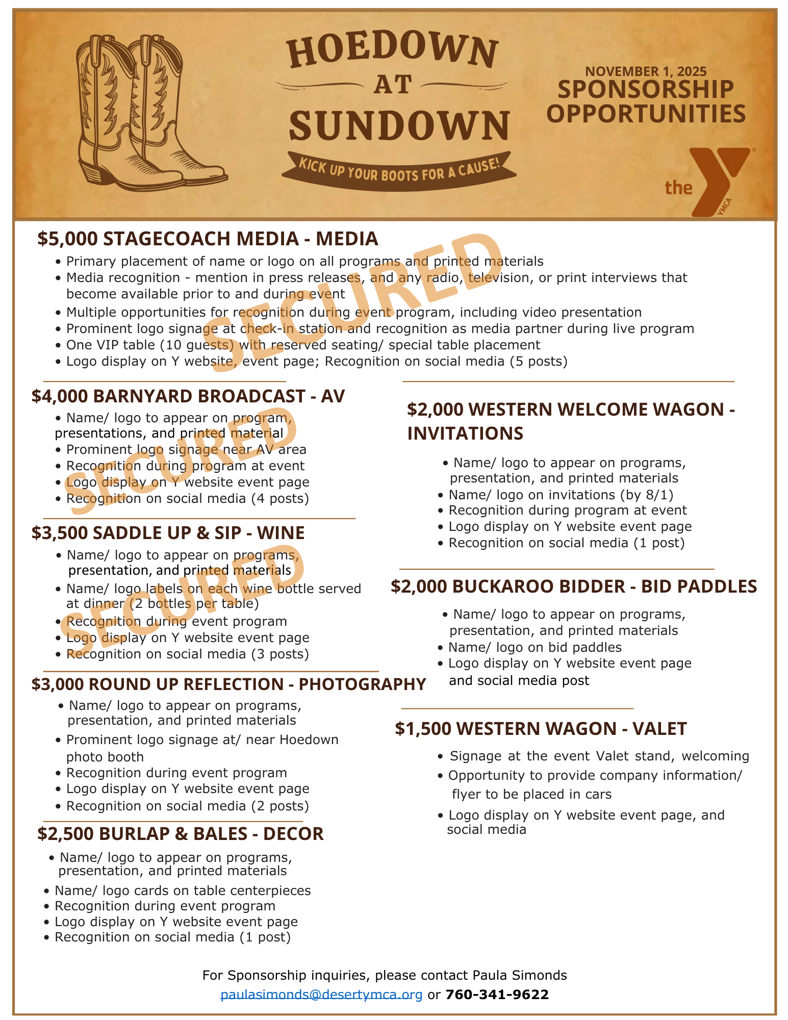 Family YMCA of the Desert - Licensed Childcare and Youth Programs | Hoedown 2025